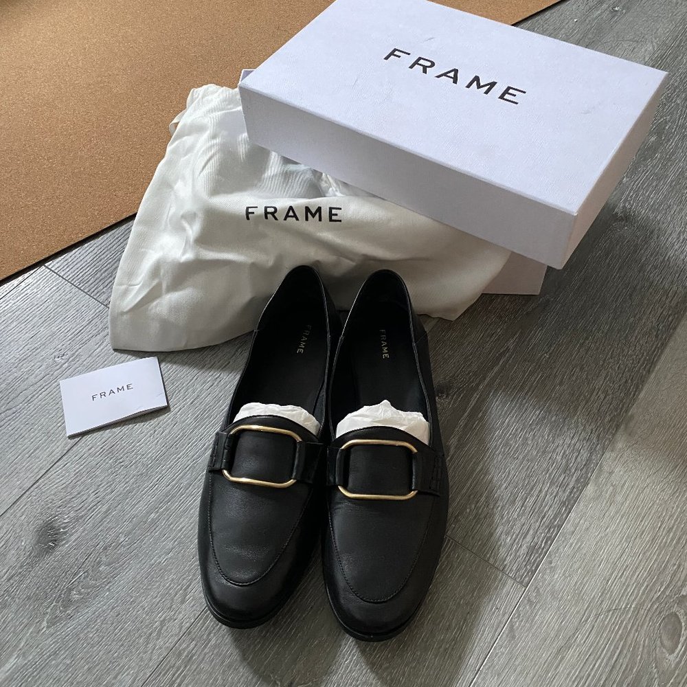 NEW Frame black loafers/flats